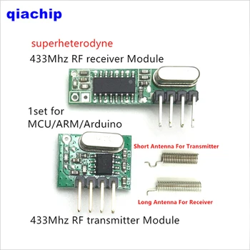 1Pc 433 Mhz Superheterodyne RF Sprejemnik In Oddajnik Modul Za Arduino Brezžični Modul Diy Komplet za 433Mhz Daljinski upravljalnik