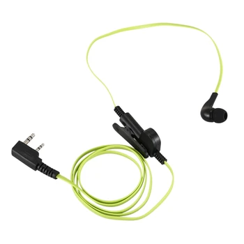 2 Pin Rezanec Style Slušalke Slušalka K Priključite Slušalke Slušalke Za Baofeng Uv5R Bf-888S Uv5R Radio Zeleni Žice
