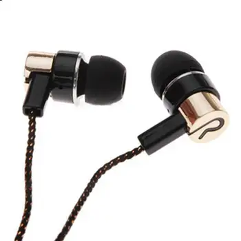 3,5 mm Žične Slušalke za V Uho MP3 Mobile Stereo Bas Slušalke za Zmanjšanje Hrupa, Pleteni Napeljave Za Pametne telefone
